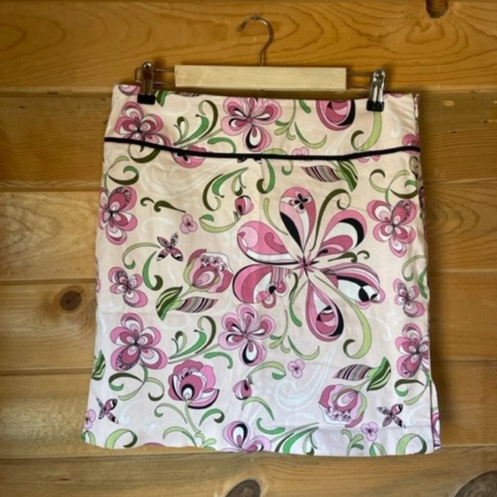 Women's Groovy Designs Light Pink Knee Length Skirt Size 10